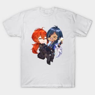 Diluc and Kaeya Chibi Genshin Impact T-Shirt